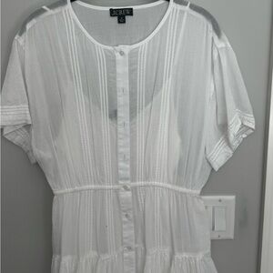 J. Crew Women's White Textured Dress